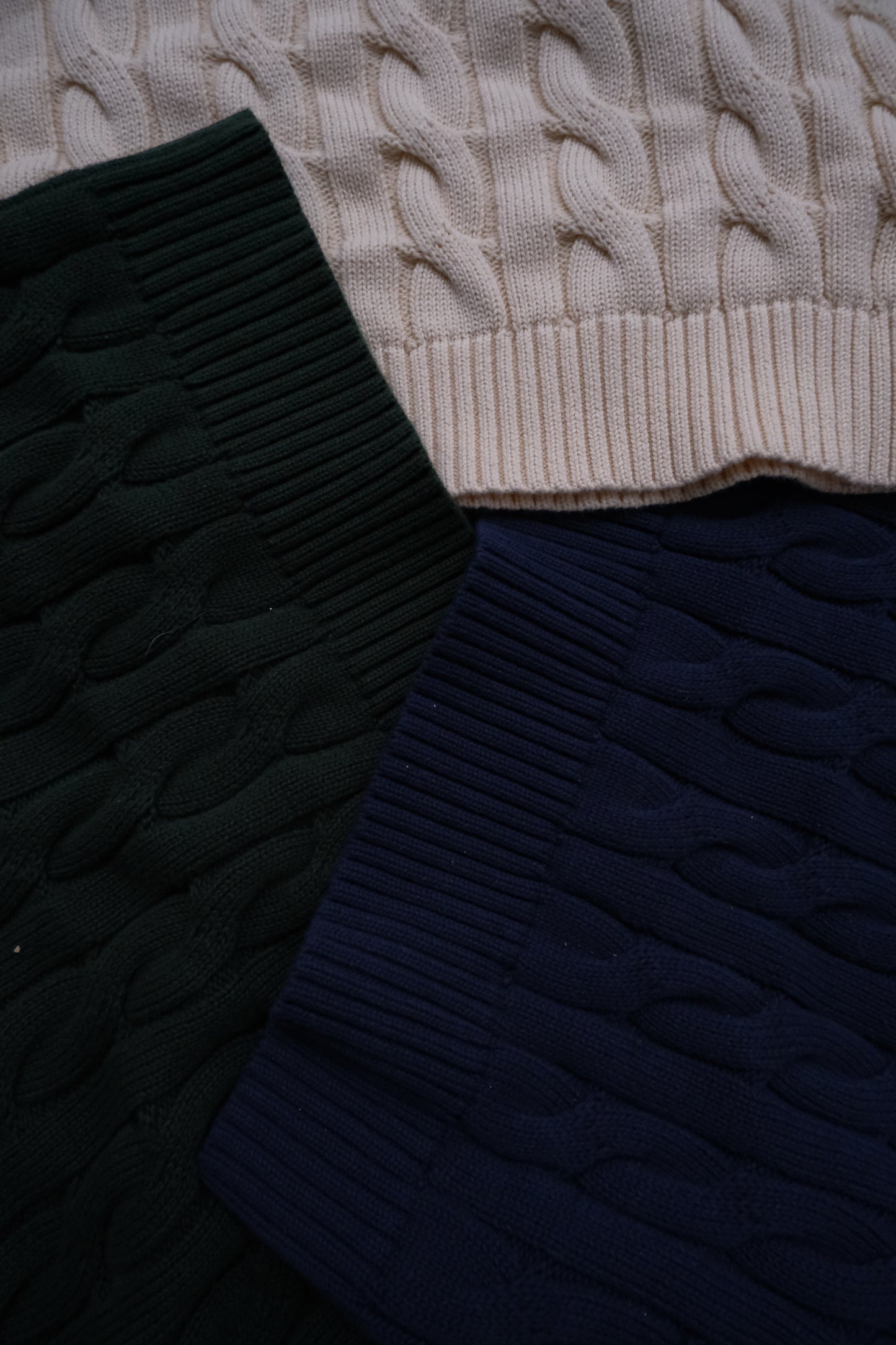 Classic Knit Sweater Navy Blue
