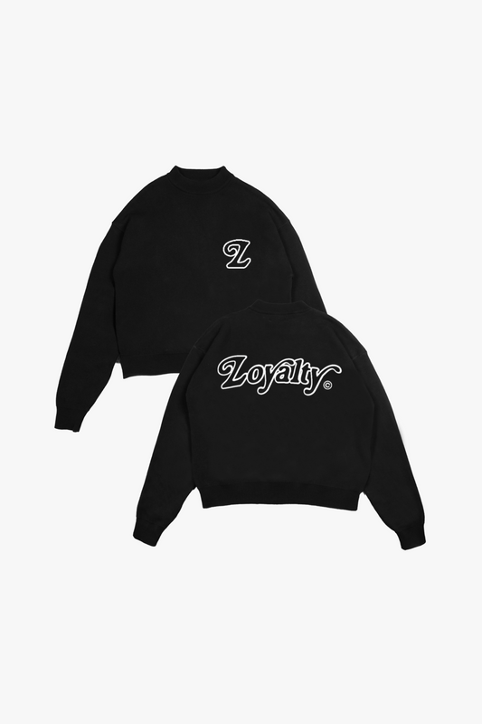 Signature Knit Sweater Space Black