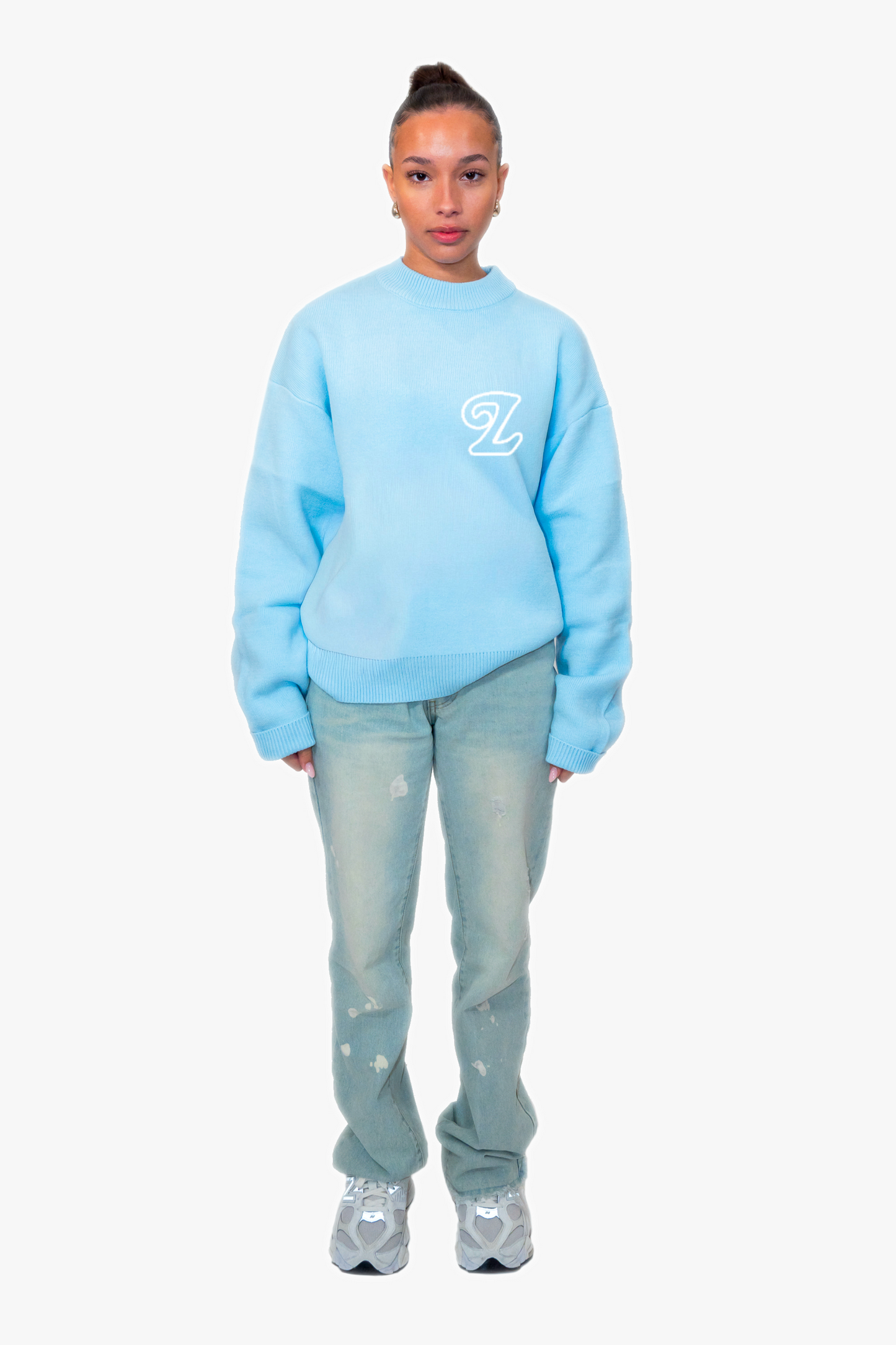 Signature Knit Sweater Baby Blue (Pre-Order)