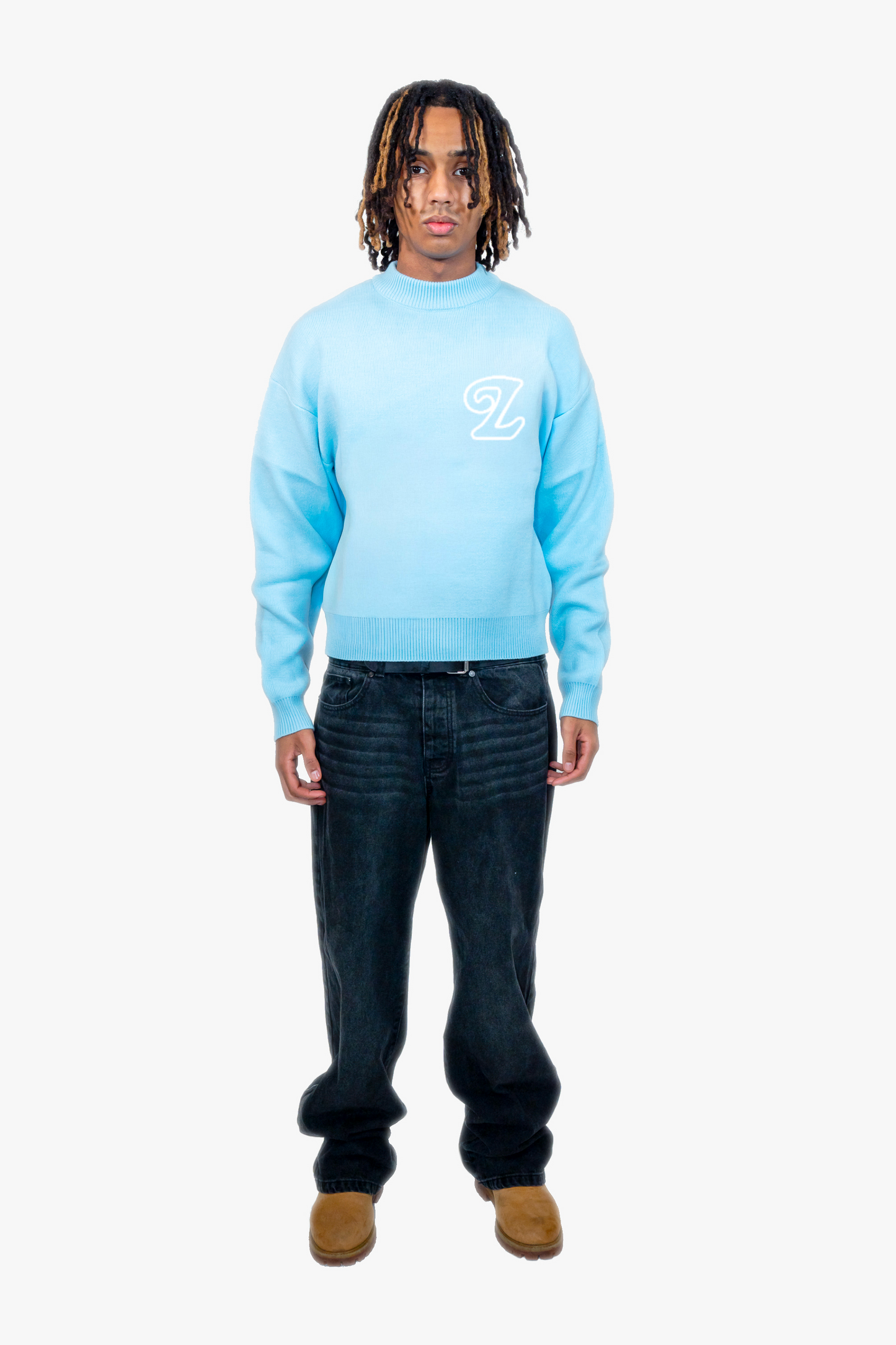 Signature Knit Sweater Baby Blue (Pre-Order)