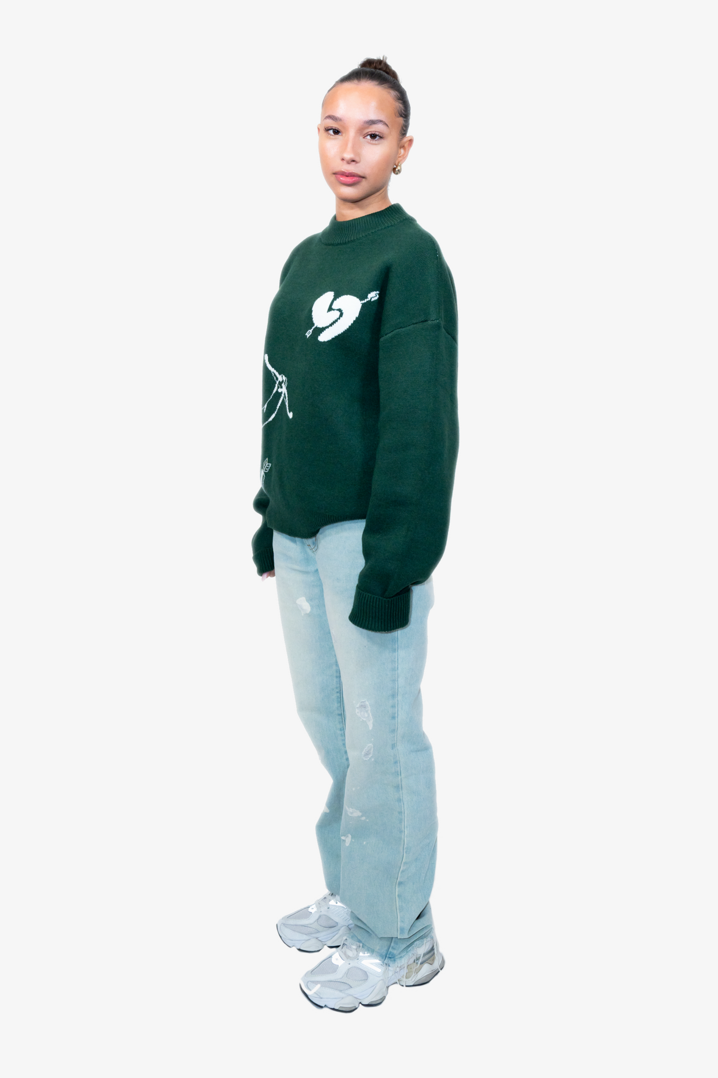 Amor Knit Sweater Forest Green (Pre-Order)