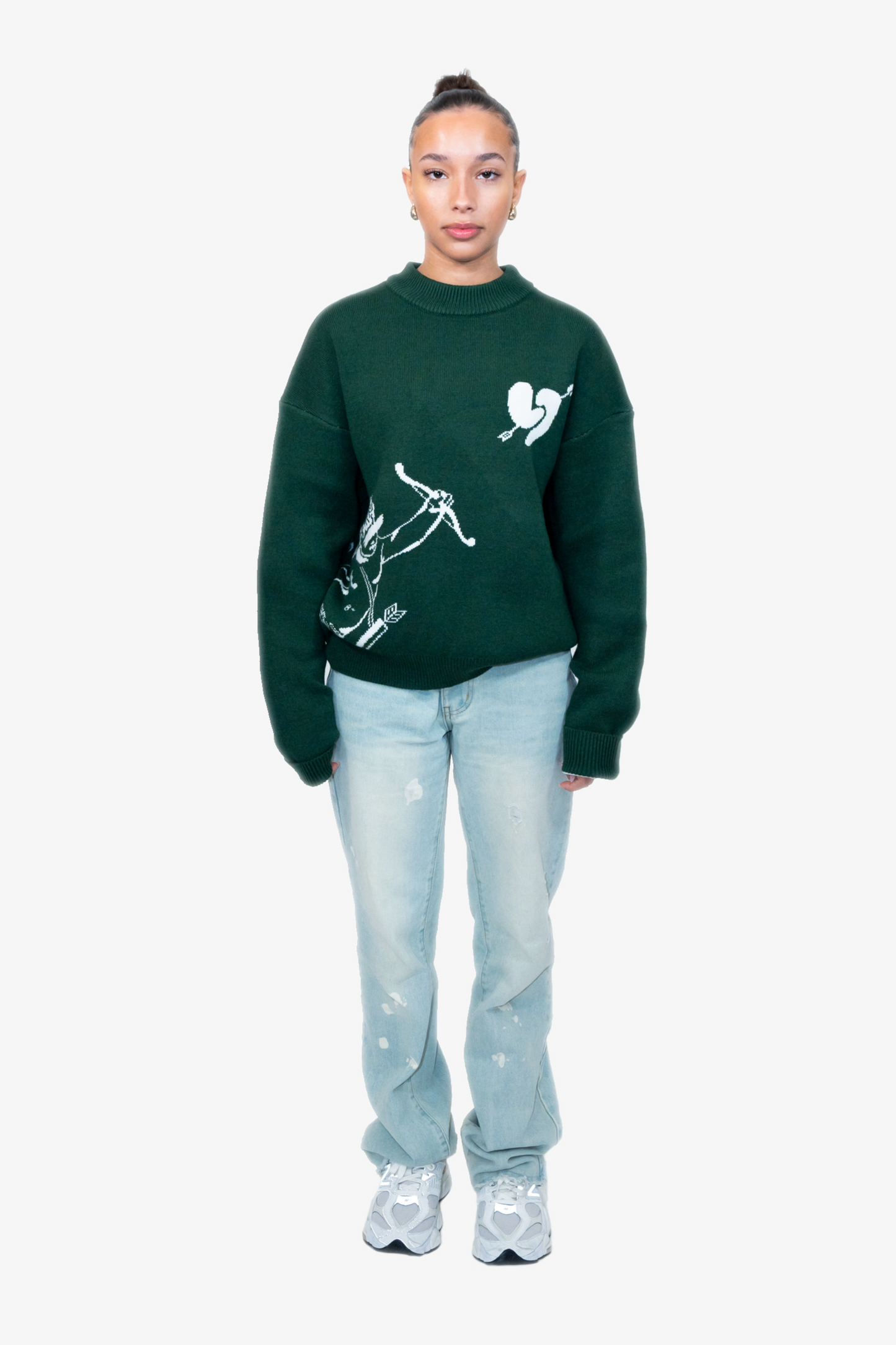 Amor Knit Sweater Forest Green (Pre-Order)