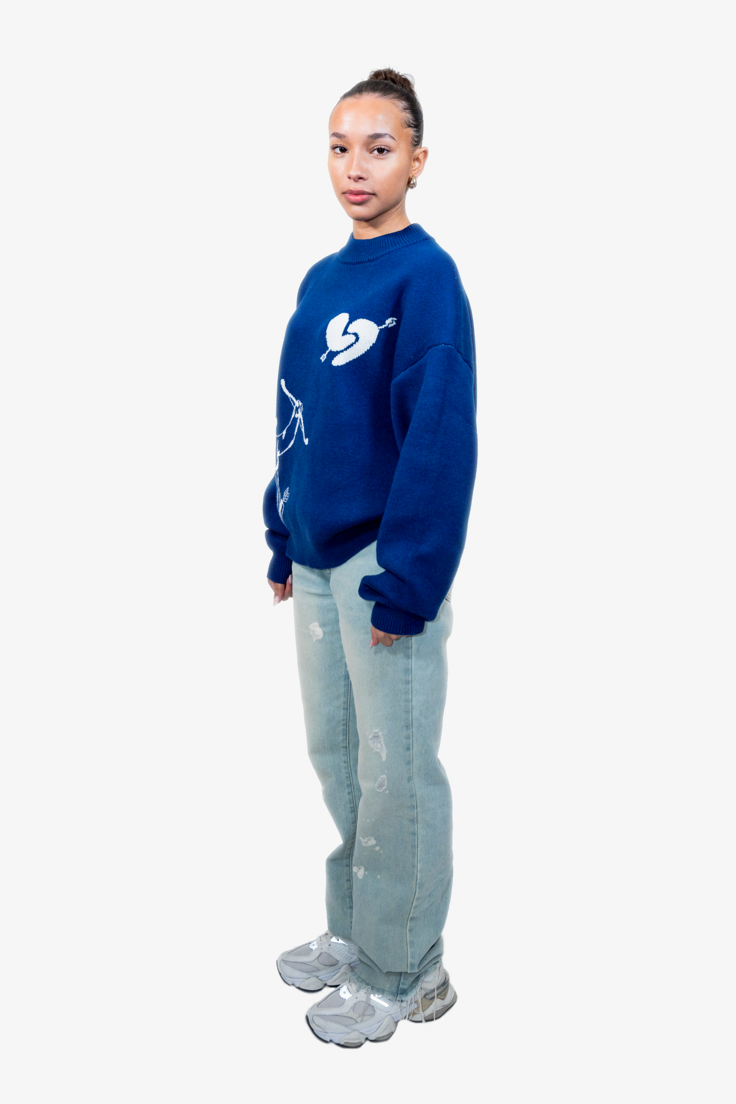 Amor Knit Sweater Ocean Blue (Pre-Order)