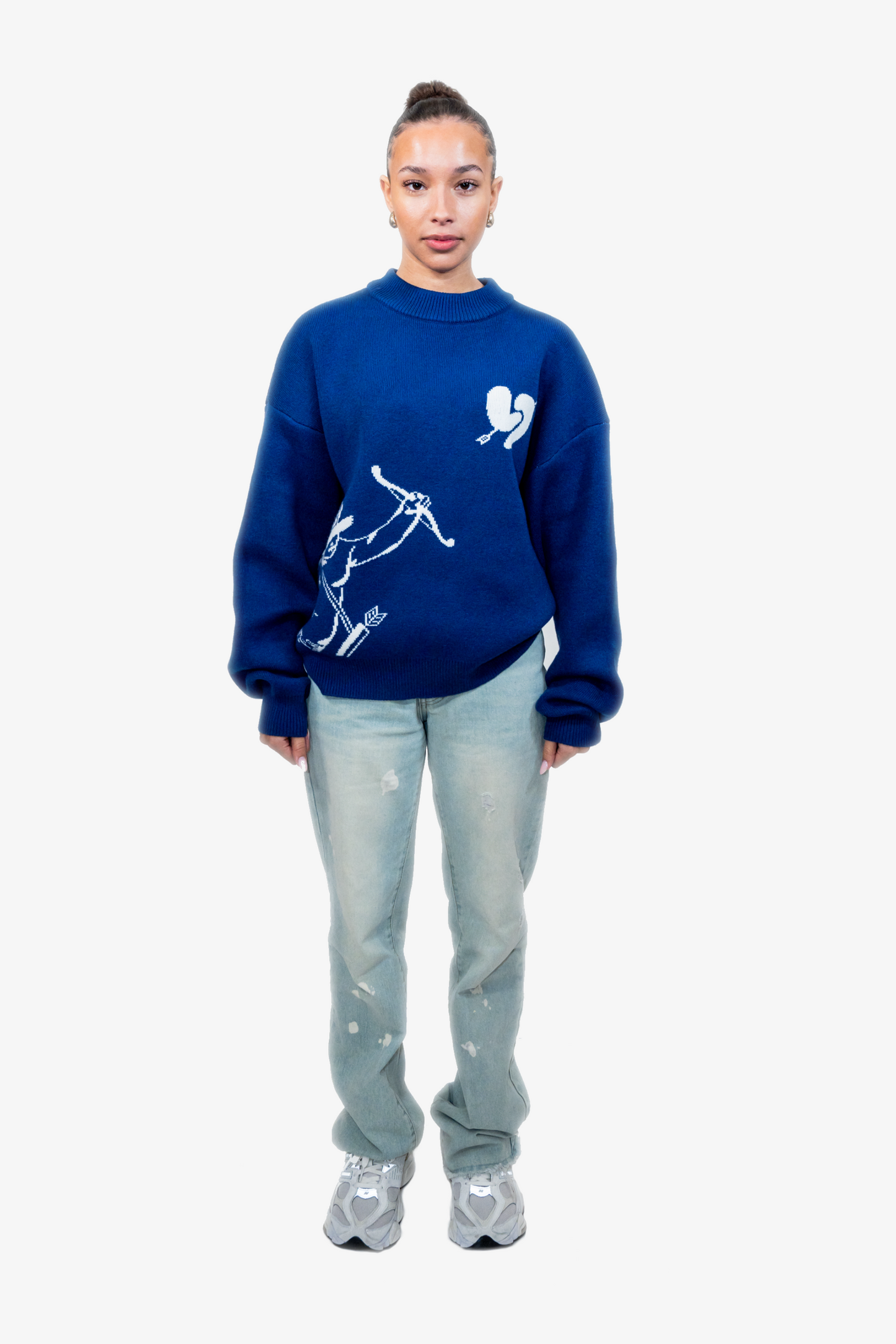 Amor Knit Sweater Ocean Blue (Pre-Order)