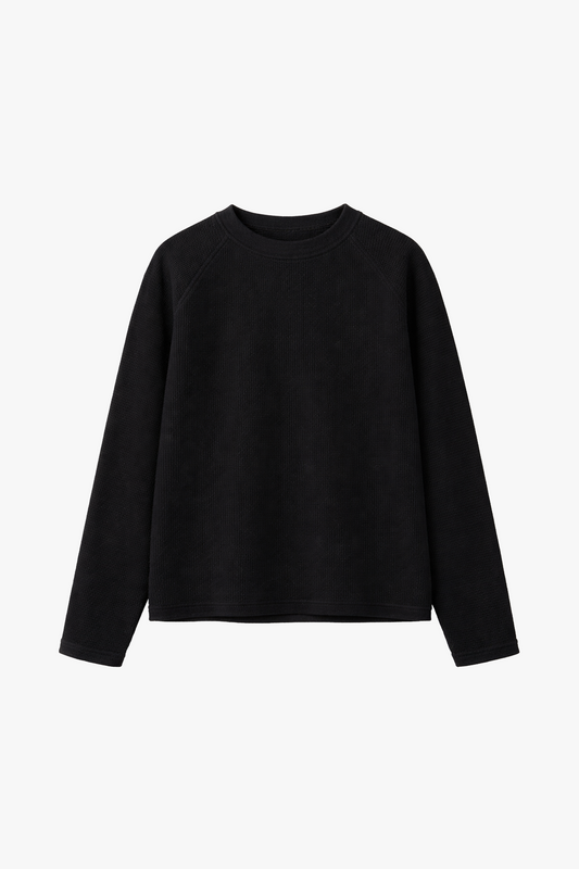 Loyalty Waffel Knit Longsleeve Black