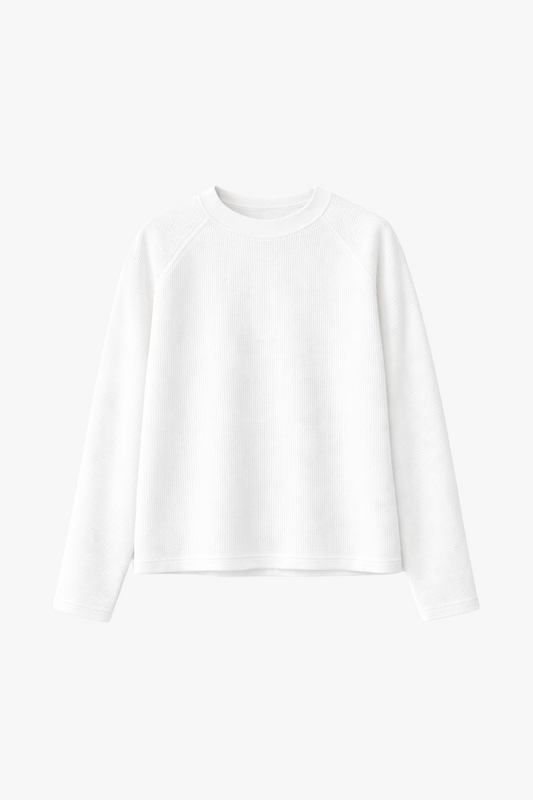 Loyalty Waffel Knit Longsleeve White