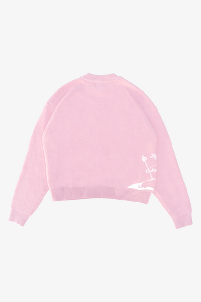 Amor Knit Sweater Sakura Pink