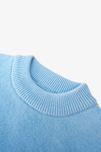 Amor Knit Sweater Baby Blue