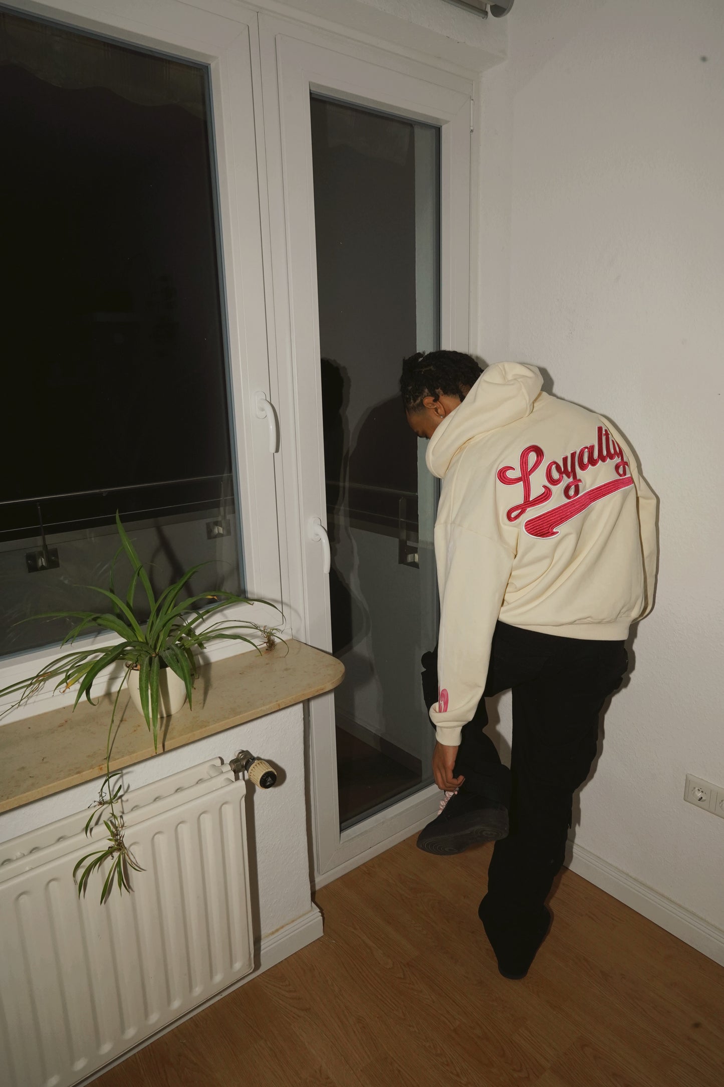 Amor Zip Hoodie Cream