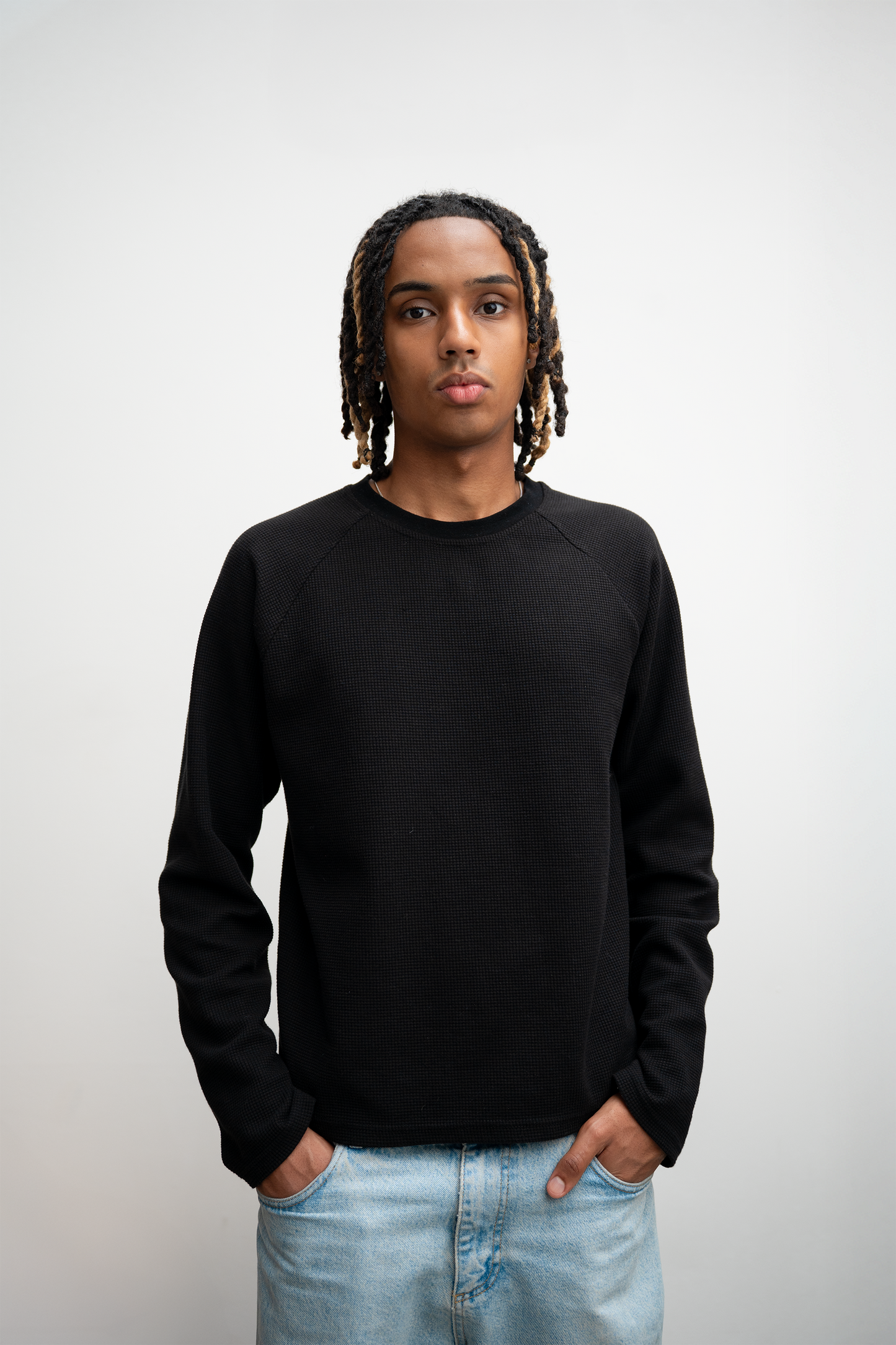 Loyalty Waffel Knit Longsleeve Black