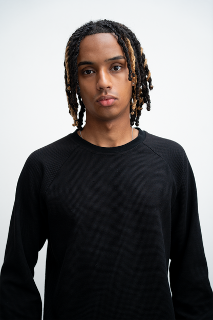 Loyalty Waffel Knit Longsleeve Black