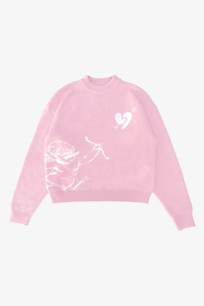 Amor Knit Sweater Sakura Pink