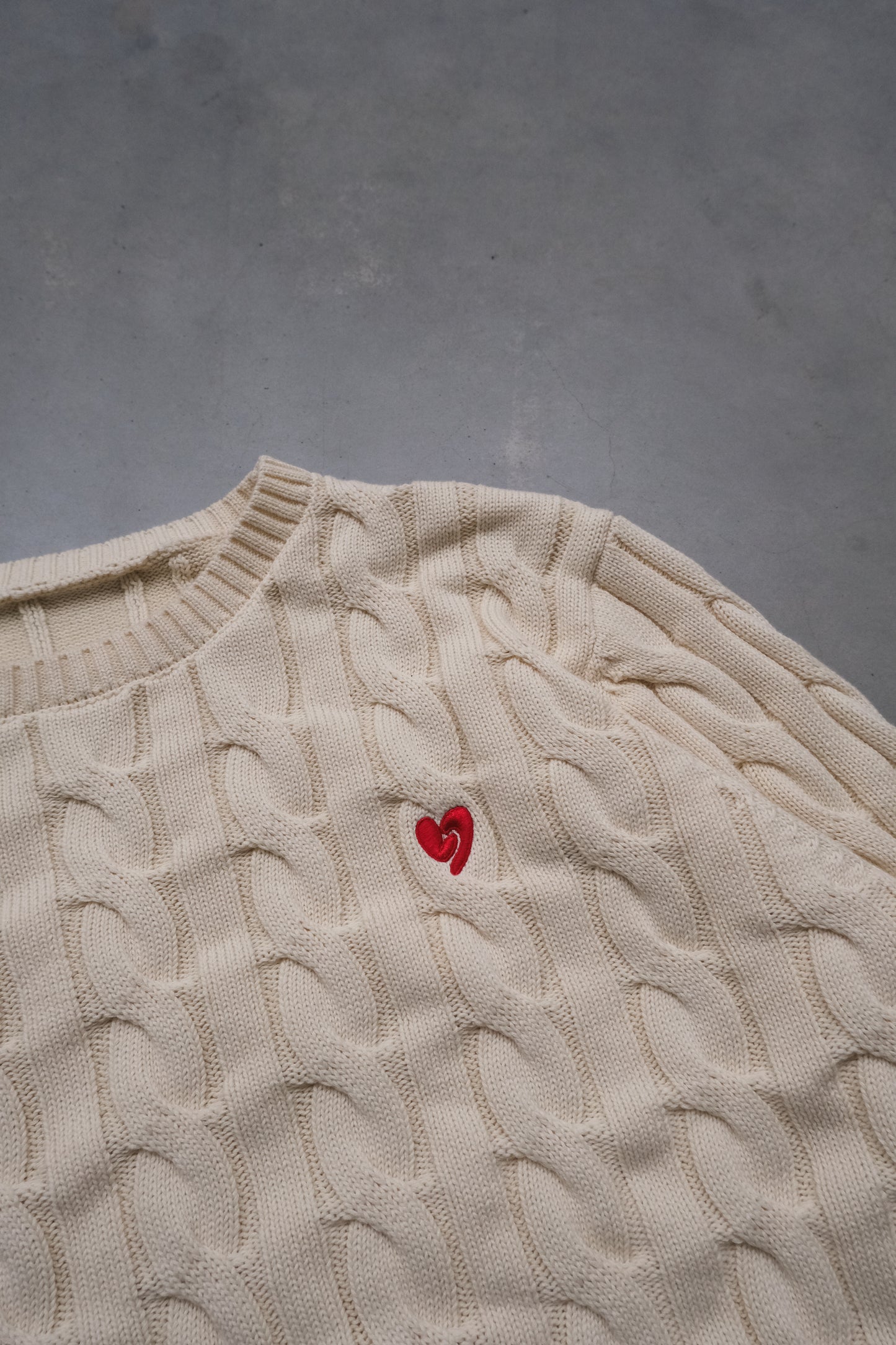 Classic Knit Sweater Cream