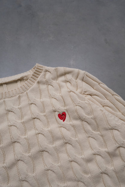 Classic Knit Sweater Cream