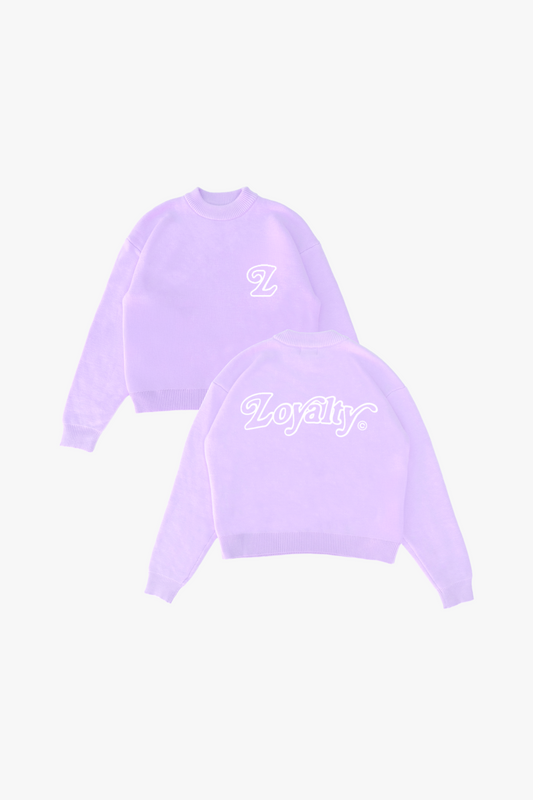 Signature Knit Sweater Lavendel (Pre-Order)