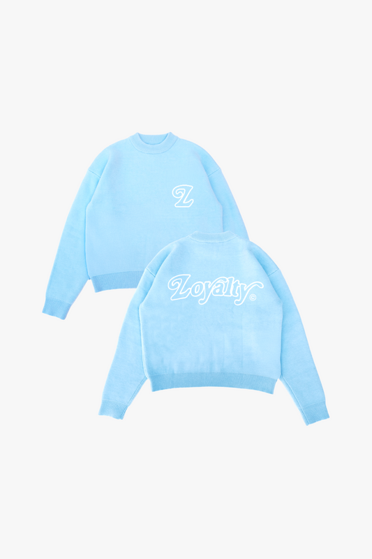 Signature Knit Sweater Baby Blue (Pre-Order)
