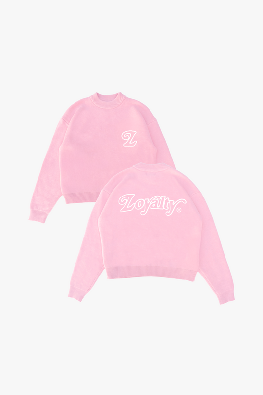 Signature Knit Sweater Sakura Pink (Pre-Order)