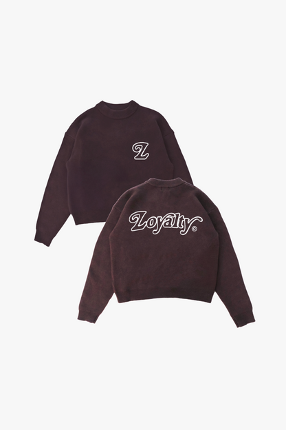 Signature Knit Sweater Mocha Brown (Pre-Order)