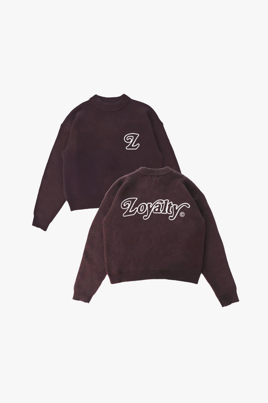 Signature Knit Sweater Mocha Brown (Pre-Order)