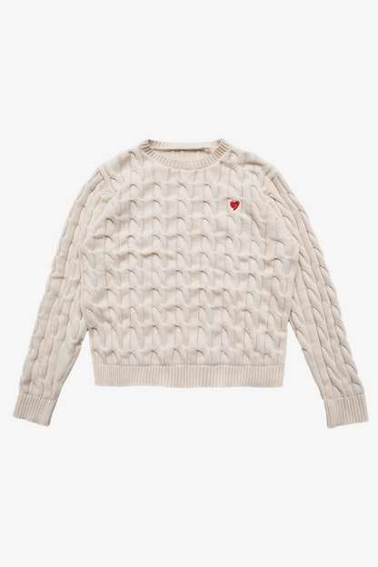 Classic Knit Sweater Cream