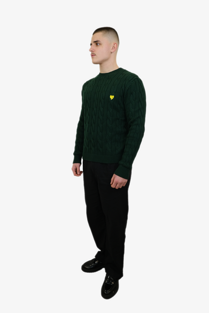 Classic Knit Sweater Forest Green