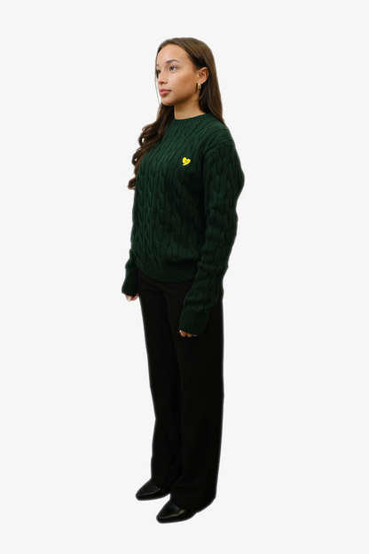 Classic Knit Sweater Forest Green