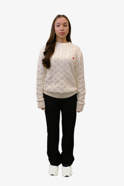 Classic Knit Sweater Cream