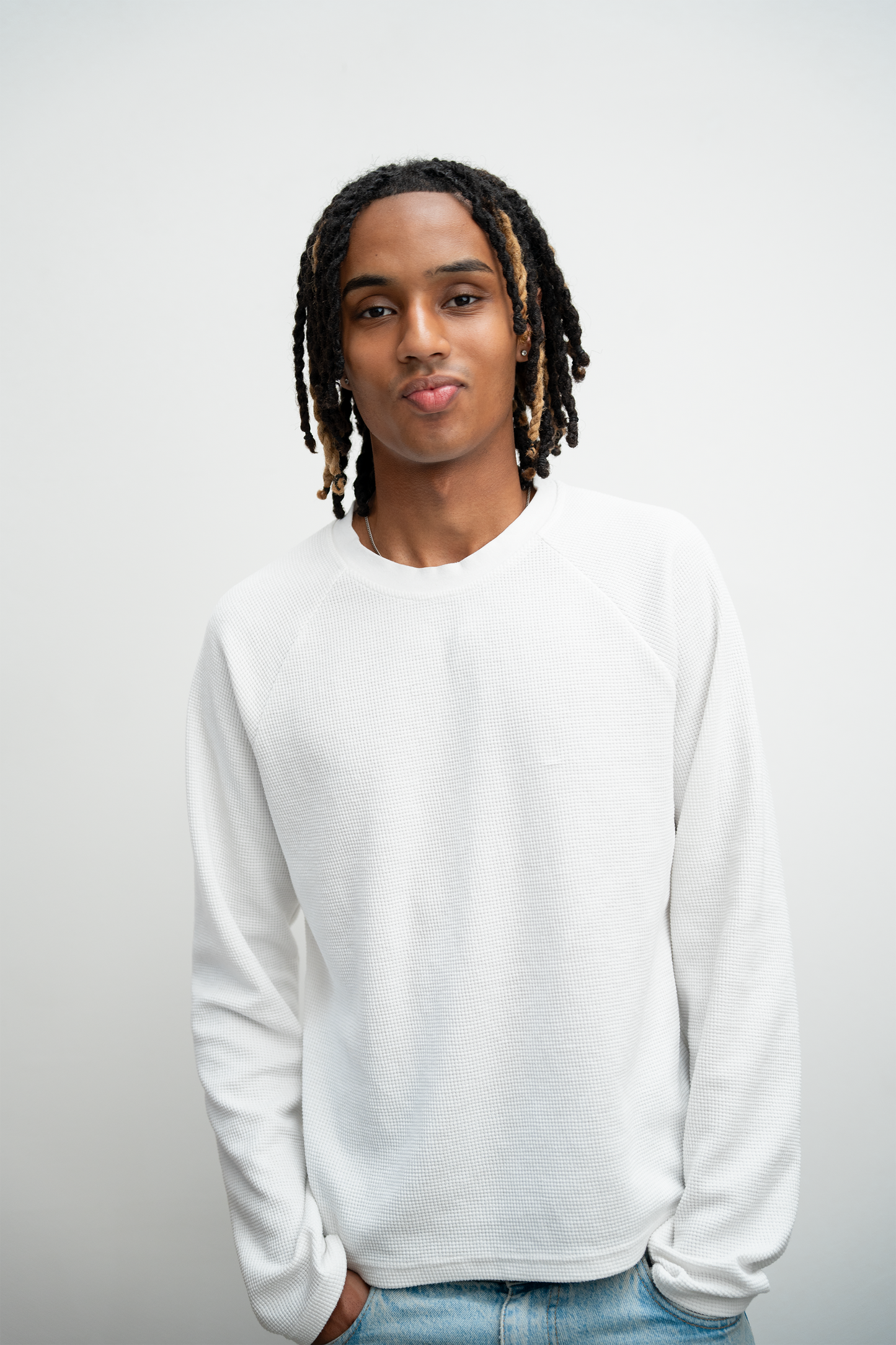 Loyalty Waffel Knit Longsleeve White