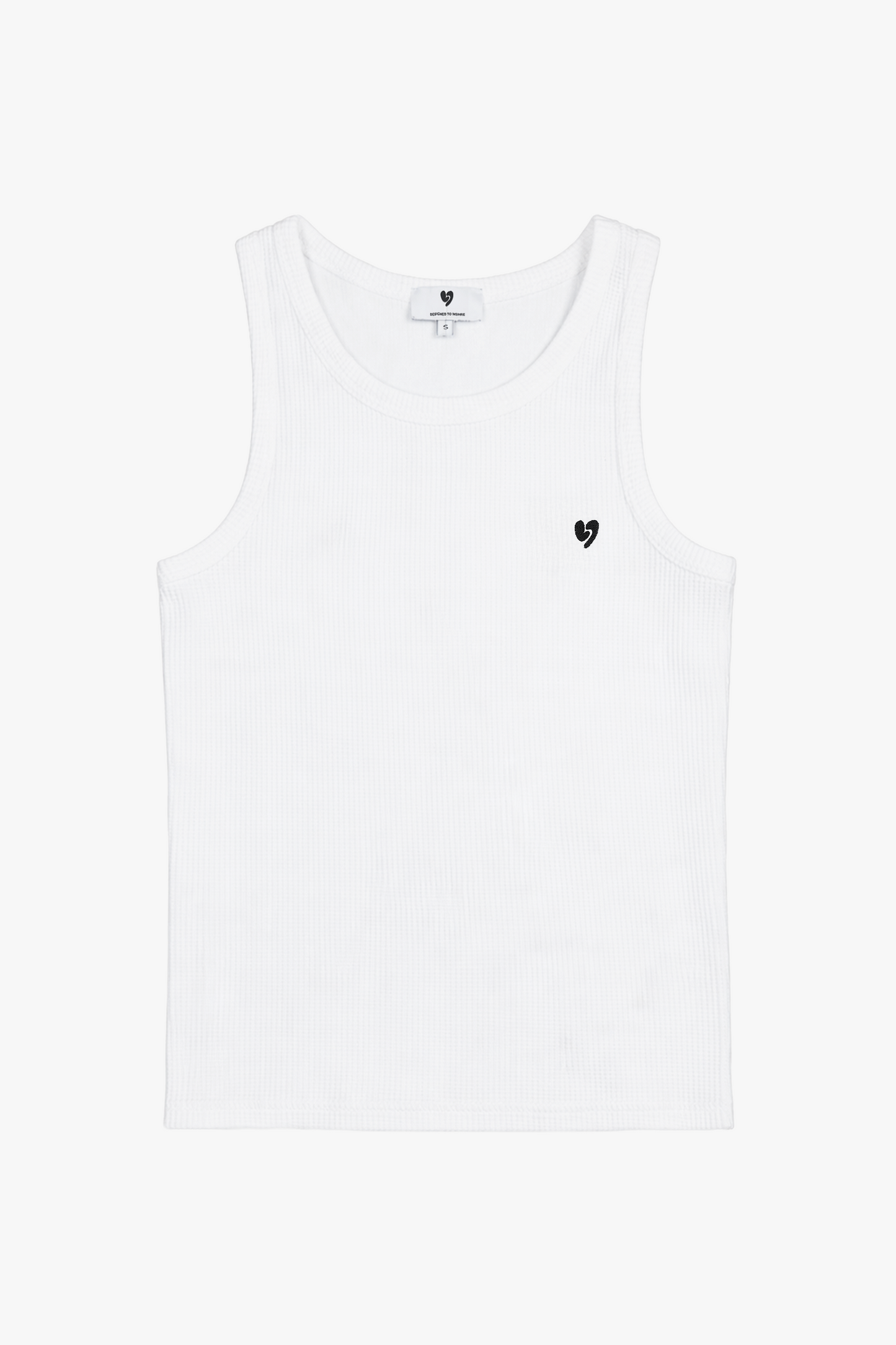 Waffel Tank Top White