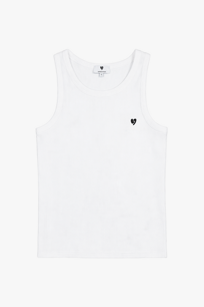 Waffel Tank Top White
